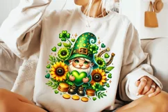 St Patrick's Day Gnome PNG, Lucky Day PNG, Shamrock PNG Product Image 1