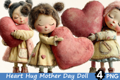 Heart Hug Mother Day Doll clipart Product Image 1