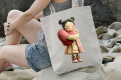 Heart Hug Mother Day Doll clipart Product Image 3