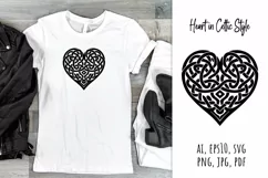 Heart,  celtic,  style,  svg,  folk design, silhouette, laser cut, paper cut,  sublimation,  t-shirt design, mug design, tumbler design, pillow design,  can  glass,  stamp,  stencil,  pet, craft, jpg, svg, pdf, ai, vector, png, tattoo, logo design, natura