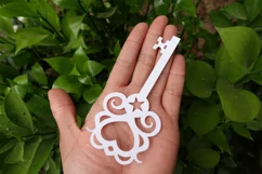heart key papercut