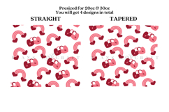 heart key rainbow valentine skinny tumbler sublimation wrap with high resolution and transparant background are for 20oz and 30oz skinny tumbler