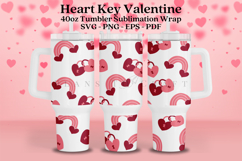 heart key valentine themed 40oz tumbler wrap design featuring valentine style artwork available as digital files ready to download for crafting and decor projects