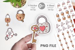 Heart Keys Sticker Product Image 1
