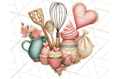 Valentine Baking Clipart, Sweet Treats Clip Art PNG Product Image 3