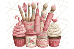 Valentine Baking Clipart, Sweet Treats Clip Art PNG Product Image 3