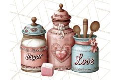 Valentine Baking Clipart, Sweet Treats Clip Art PNG Product Image 4
