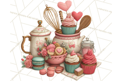 Valentine Baking Clipart, Sweet Treats Clip Art PNG Product Image 3