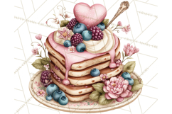 Valentine Baking Clipart, Sweet Treats Clip Art PNG Product Image 5