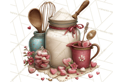 Valentine Baking Clipart, Sweet Treats Clip Art PNG Product Image 3