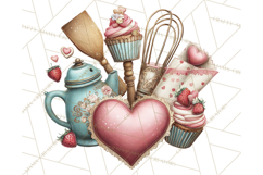 Valentine Baking Clipart, Sweet Treats Clip Art PNG Product Image 2