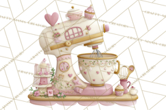 Valentine Baking Clipart, Cute Valentine Baker Character Png Product Image 4