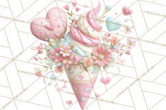 Valentine Baking Clipart, Cute Valentine Baker Character Png Product Image 3