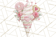 Valentine Baking Clipart, Cute Valentine Baker Character Png Product Image 4