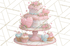 Valentine Baking Clipart, Cute Valentine Baker Character Png Product Image 3