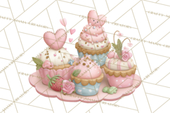 Valentine Baking Clipart, Cute Valentine Baker Character Png Product Image 2