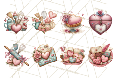Valentine Baking Clipart, Sweet Treats Clip Art PNG Product Image 7