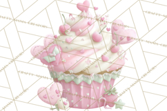 Valentine Baking Clipart, Cute Valentine Baker Character Png Product Image 2