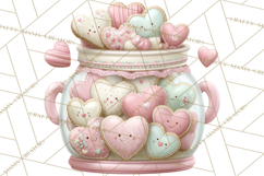 Valentine Baking Clipart, Cute Valentine Baker Character Png Product Image 3