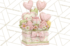 Valentine Baking Clipart, Cute Valentine Baker Character Png Product Image 4
