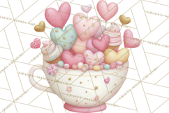 Valentine Baking Clipart, Cute Valentine Baker Character Png Product Image 5
