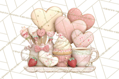 Valentine Baking Clipart, Cute Valentine Baker Character Png Product Image 3