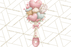 Valentine Baking Clipart, Cute Valentine Baker Character Png Product Image 4