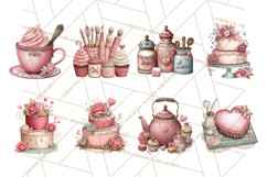 Valentine Baking Clipart, Sweet Treats Clip Art PNG Product Image 4