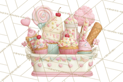 Valentine Baking Clipart, Cute Valentine Baker Character Png Product Image 3