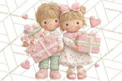 Valentine Baking Clipart, Cute Valentine Baker Character Png Product Image 2
