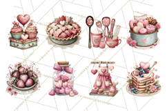 Valentine Baking Clipart, Sweet Treats Clip Art PNG Product Image 9