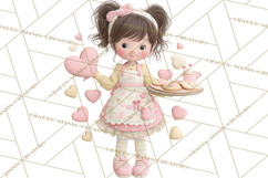 Valentine Baking Clipart, Cute Valentine Baker Character Png Product Image 3