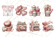Valentine Baking Clipart, Sweet Treats Clip Art PNG Product Image 8