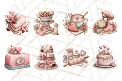 Valentine Baking Clipart, Sweet Treats Clip Art PNG Product Image 6