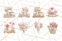 Valentine Baking Clipart, Cute Valentine Baker Character Png Product Image 7