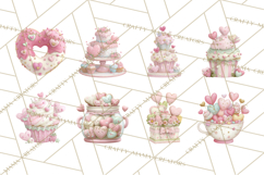 Valentine Baking Clipart, Cute Valentine Baker Character Png Product Image 4