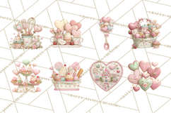 Valentine Baking Clipart, Cute Valentine Baker Character Png Product Image 9
