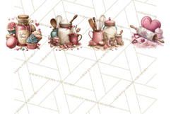 Valentine Baking Clipart, Sweet Treats Clip Art PNG Product Image 2