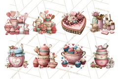 Valentine Baking Clipart, Sweet Treats Clip Art PNG Product Image 5