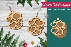 Heart Laser Cut Earrings Product Image 1