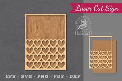 Heart Laser Cut Sign Product Image 1