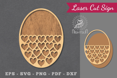 Heart Laser Cut Sign Product Image 1