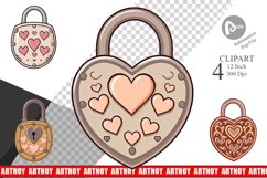 Heart Locks Clipart Product Image 1