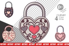 Heart Locks Clipart Product Image 1
