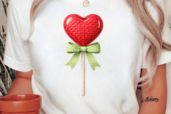 Heart Lollipop Valentine PNG Product Image 3