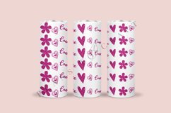 heart love pink glitter valentine skinny tumbler sublimation design for 20oz and 30oz skinny tumbler sublimation wrap