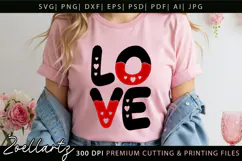 Valentine's Day SVG Cut Files Love Heart T-shirt Mug Pillows Product Image 2