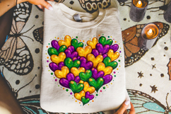 Mardi Gras Heart PNG, Fleur De Lis PNG, Fat Tuesday PNG Product Image 3