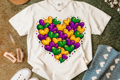 Mardi Gras Heart PNG, Fleur De Lis PNG, Fat Tuesday PNG Product Image 5