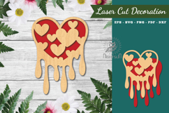 Heart Melted Laser Cut Decoration Product Image 1